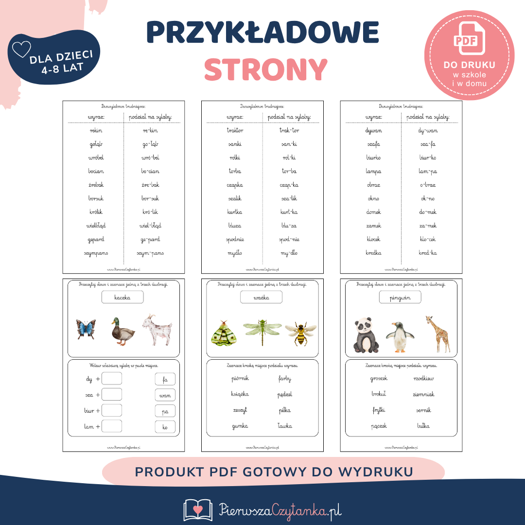 120 słów dwusylabowych – przykładowa strona 3