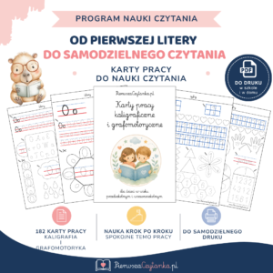 Karty pracy kaligraficzne i grafomotoryczne