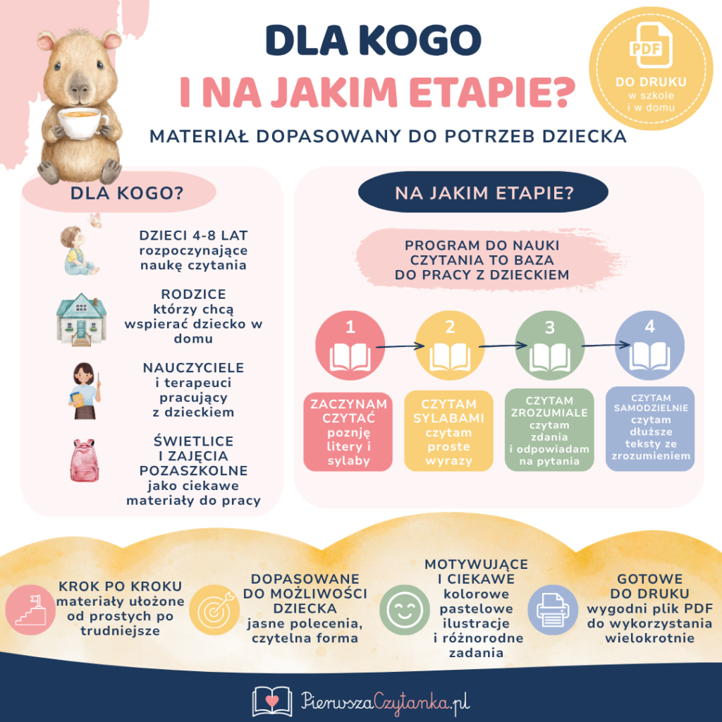 Program nauki czytania – książka + zeszyt ćwiczeń — podgląd 4
