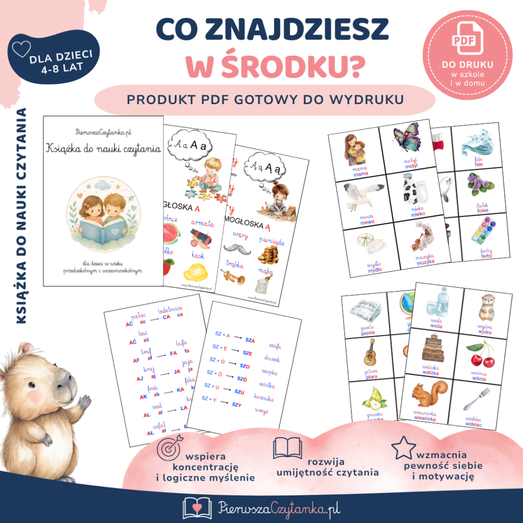 Program nauki czytania – książka + zeszyt ćwiczeń — podgląd 2