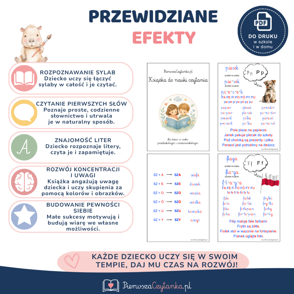 Program nauki czytania – książka + zeszyt ćwiczeń — podgląd 5