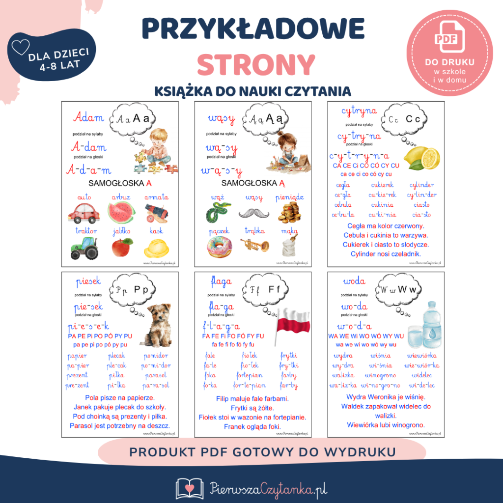 Program nauki czytania – książka + zeszyt ćwiczeń — podgląd 7