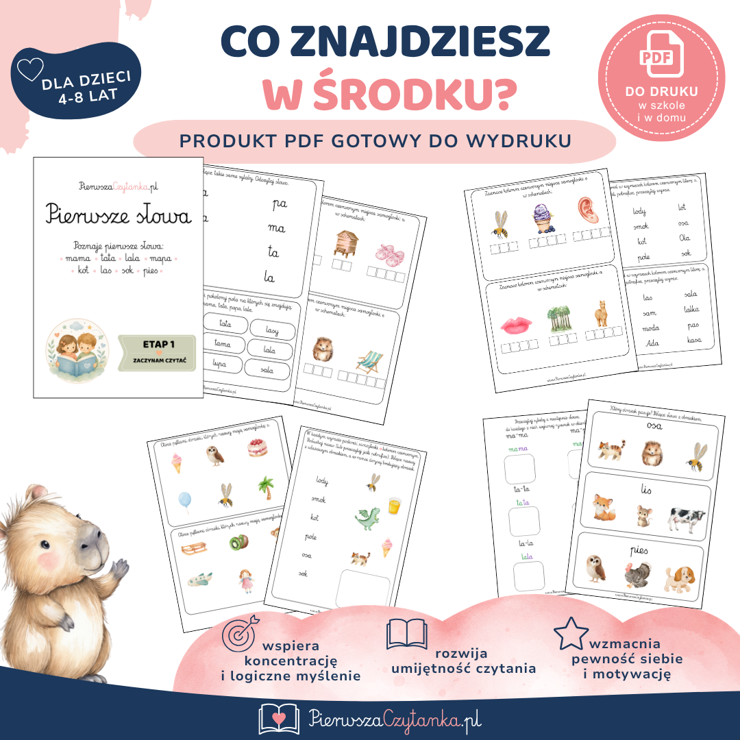 Pierwsze słowa – przykładowa strona 1