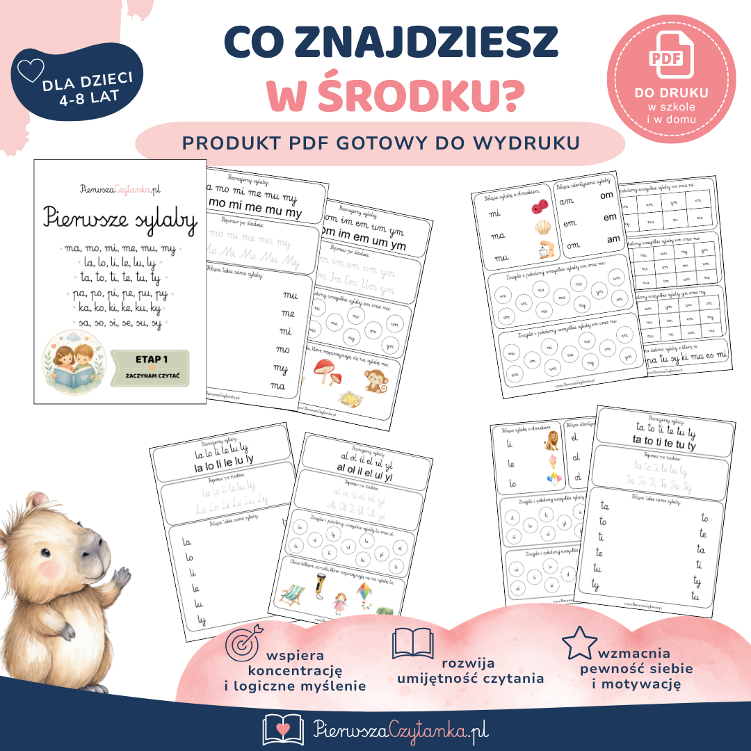 Pierwsze sylaby – przykładowa strona 1