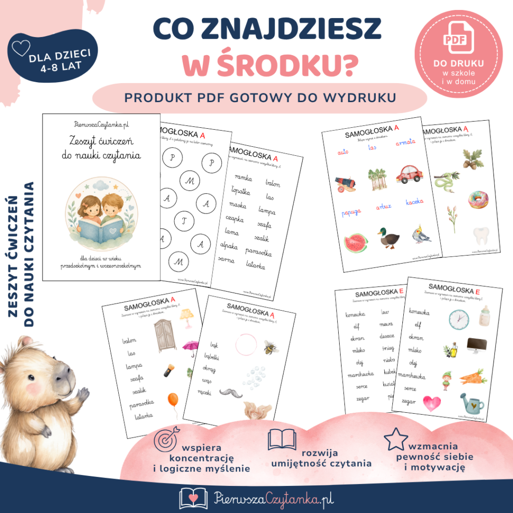 Program nauki czytania – książka + zeszyt ćwiczeń — podgląd 3