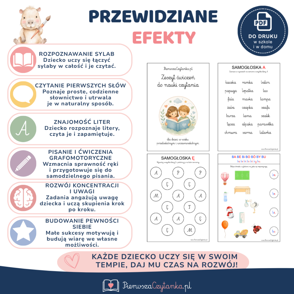 Program nauki czytania – książka + zeszyt ćwiczeń — podgląd 6