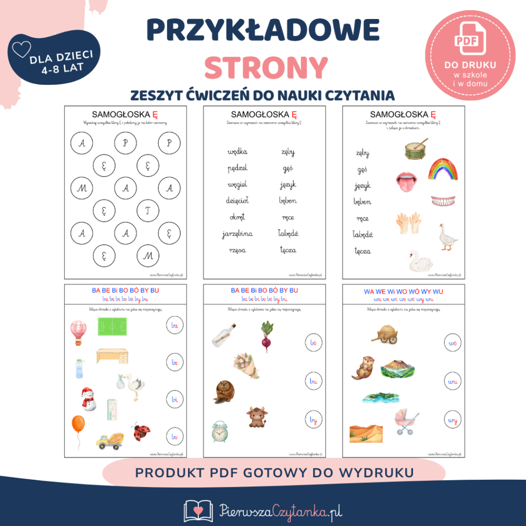 Program nauki czytania – książka + zeszyt ćwiczeń — podgląd 9