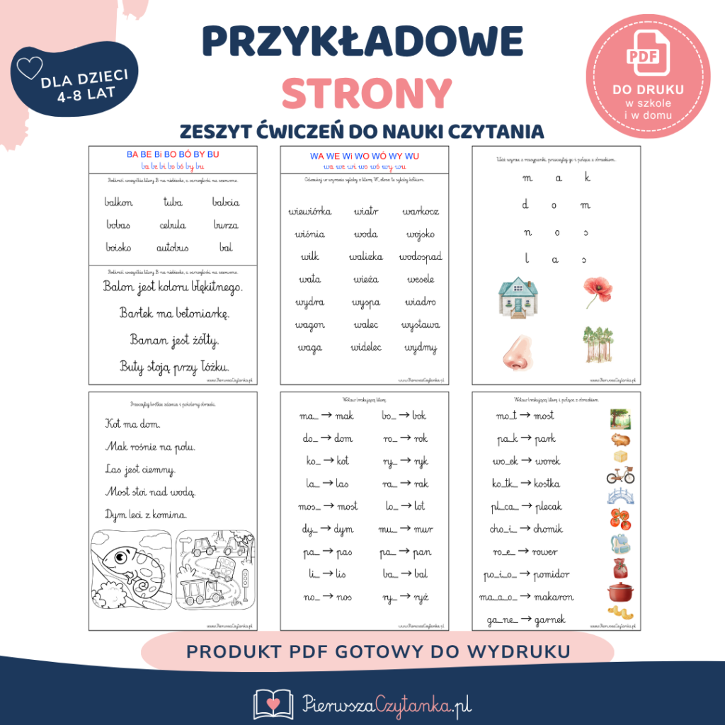 Program nauki czytania – książka + zeszyt ćwiczeń — podgląd 10